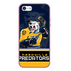 Чехол для iPhone 5/5S матовый Nashville Predators