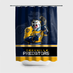 Штора 3D для ванной Nashville Predators