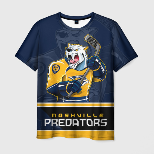 Мужская футболка 3D Nashville Predators, цвет 3D печать