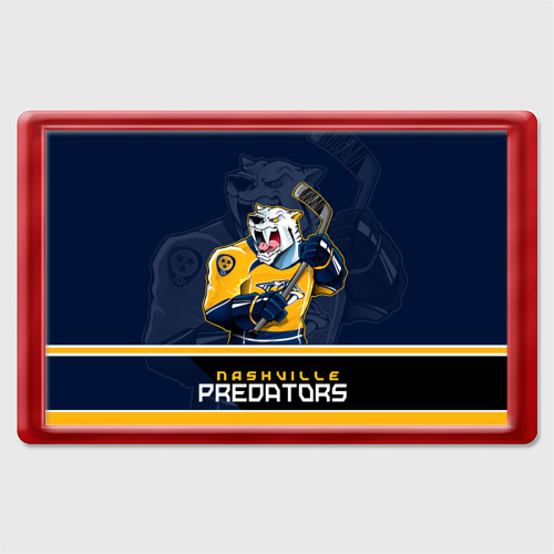 Магнит 45*70 с принтом Nashville Predators, вид спереди №1