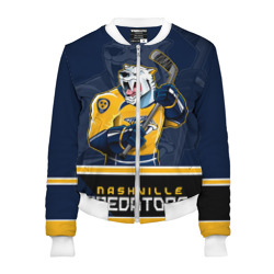 Женский бомбер 3D Nashville Predators