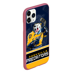 Чехол для iPhone 11 Pro Max матовый Nashville Predators - фото 2