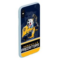 Чехол для iPhone XS Max матовый Nashville Predators - фото 2