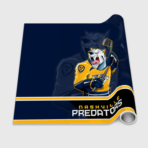 Бумага для упаковки 3D Nashville Predators - фото 2