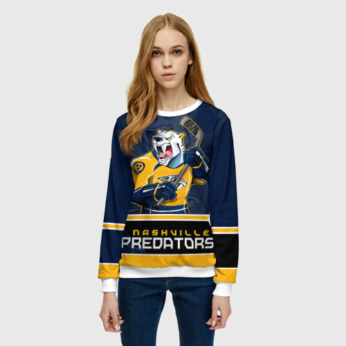 Женский свитшот 3D Nashville Predators - фото 3