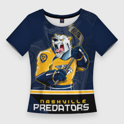 Женская футболка 3D Slim Nashville Predators