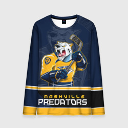 Мужской лонгслив 3D Nashville Predators