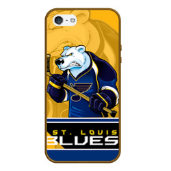 Чехол для iPhone 5/5S матовый St. Louis Blues