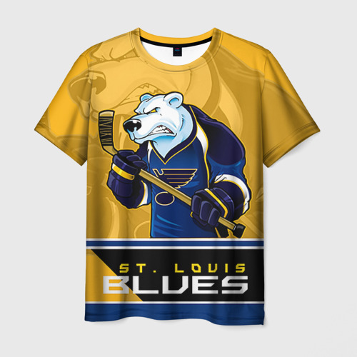 Мужская футболка с принтом St. Louis Blues, вид спереди №1