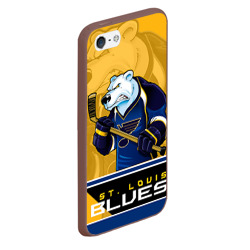 Чехол для iPhone 5/5S матовый St. Louis Blues - фото 2