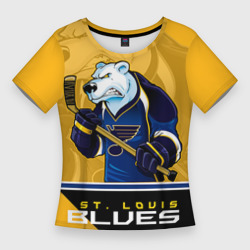 Женская футболка 3D Slim St. Louis Blues