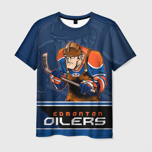 Мужская футболка 3D Edmonton Oilers, цвет 3D печать