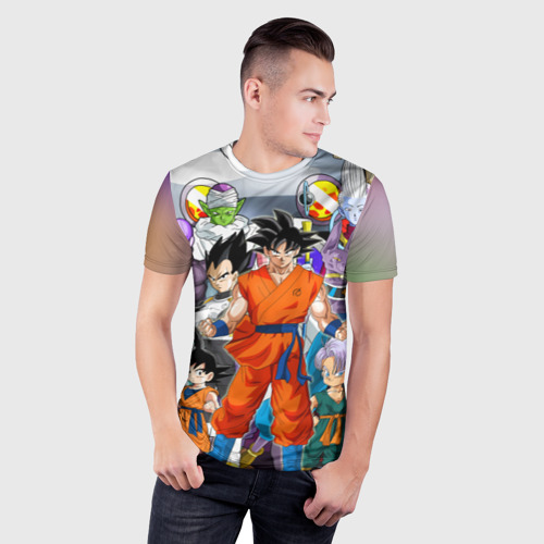 Мужская футболка 3D Slim Dragon Ball, цвет 3D печать - фото 3