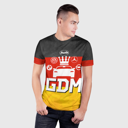 Мужская футболка 3D Slim German Domestic Market, цвет 3D печать - фото 3