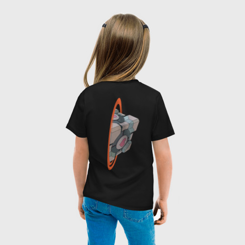 Детская футболка хлопок Портал, цвет черный - фото 6