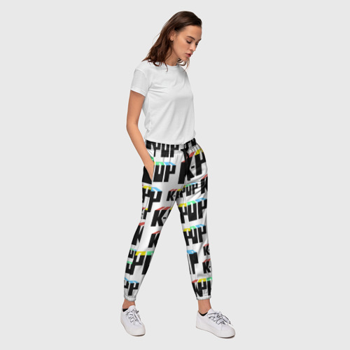 Женские брюки 3D K-pop, цвет 3D печать - фото 5