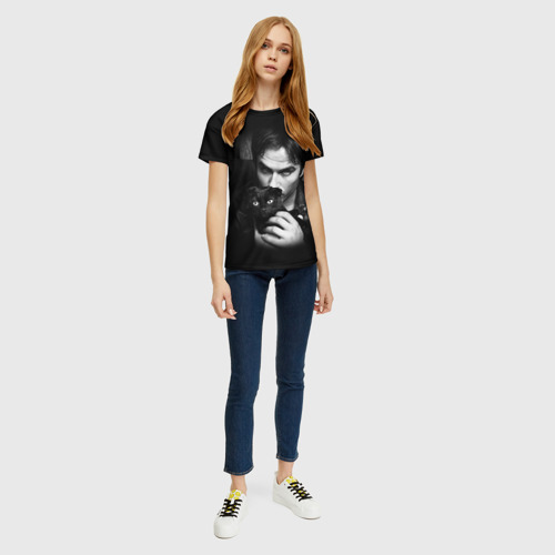 Женская футболка 3D Дневники вампира 4, цвет 3D печать - фото 5