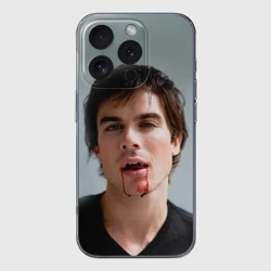 Чехол для iPhone 16 Pro силиконовый с защитой камеры Дневники вампира 6