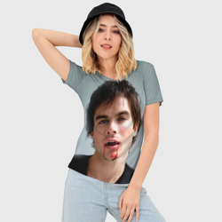 Женская футболка 3D Slim Дневники вампира 6 - фото 2