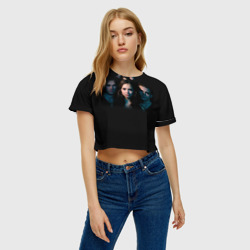 Женская футболка Crop-top 3D Дневники вампира 8 - фото 2