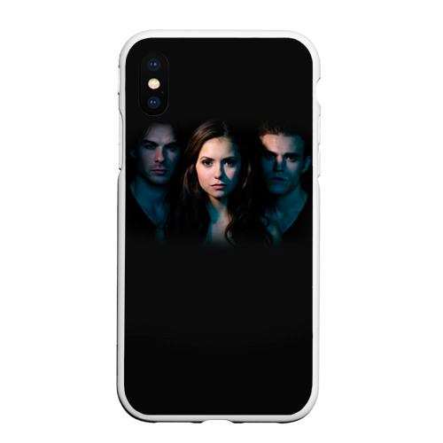 Чехол для iPhone XS Max матовый с принтом Дневники вампира 8, вид спереди #2