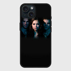 Чехол силиконовый для Apple iPhone 15 матовый Дневники вампира 8