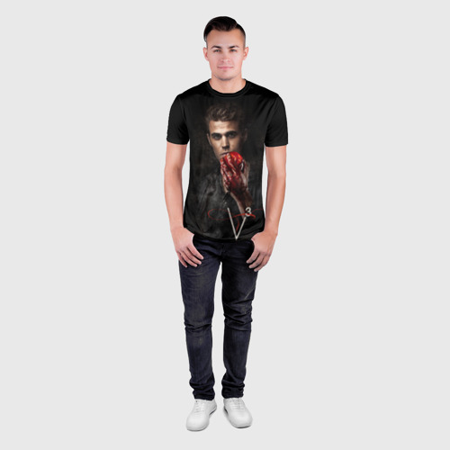 Мужская футболка 3D Slim Дневники вампира 10, цвет 3D печать - фото 4