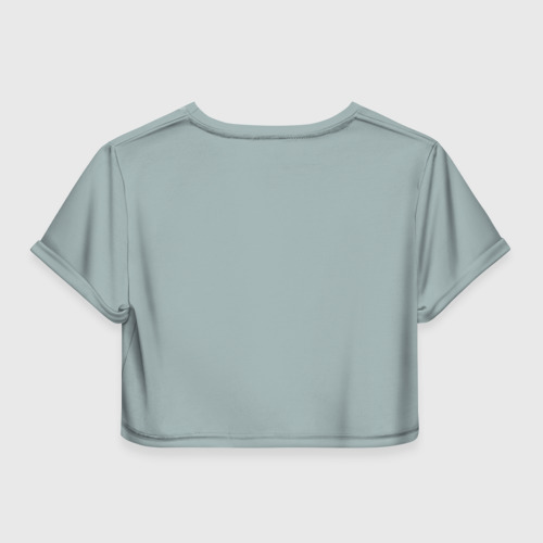 Женская футболка Crop-top 3D Не всякий может быть дедом., цвет 3D печать - фото 2