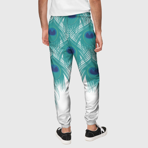 Мужские брюки 3D Перья павлина, цвет 3D печать - фото 5