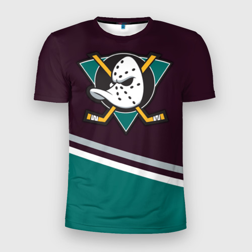 Мужская футболка 3D Slim Anaheim Ducks, цвет 3D печать