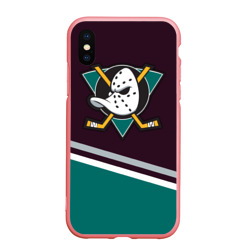 Чехол для iPhone XS Max матовый Anaheim Ducks