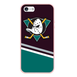 Чехол для iPhone 5/5S матовый Anaheim Ducks