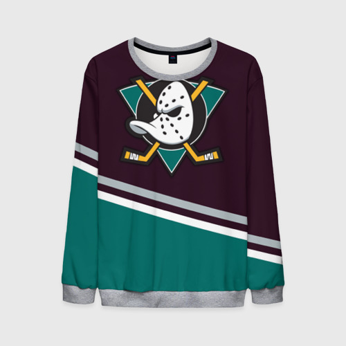 Мужской свитшот 3D Anaheim Ducks, цвет меланж