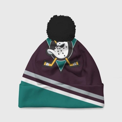 Шапка 3D c помпоном Anaheim Ducks