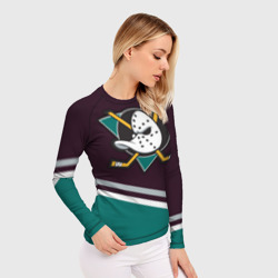 Женский рашгард 3D Anaheim Ducks - фото 2