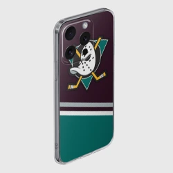 Чехол для iPhone 15 Pro силиконовый с защитой камеры Anaheim Ducks - фото 2