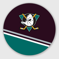 Круглый коврик для мышки Anaheim Ducks