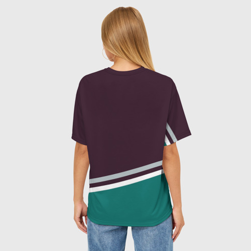 Женская футболка oversize 3D Anaheim Ducks, цвет 3D печать - фото 4