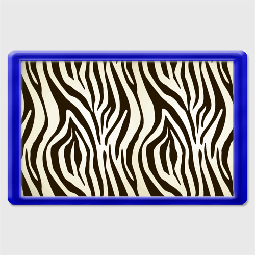 Магнит 45*70 Шкура зебры, цвет синий