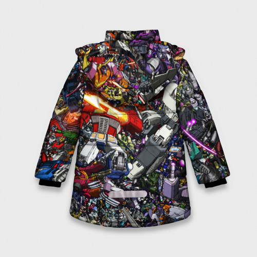 Зимняя куртка для девочек 3D Transformer Art, цвет красный - фото 2