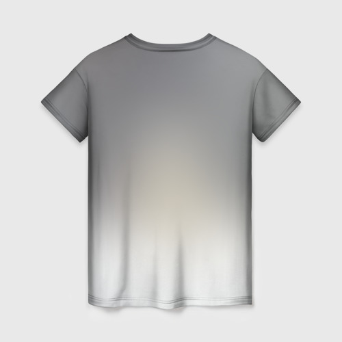 Женская футболка 3D с принтом Snow, вид сзади #1