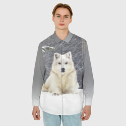 Мужская рубашка oversize 3D Snow - фото 2