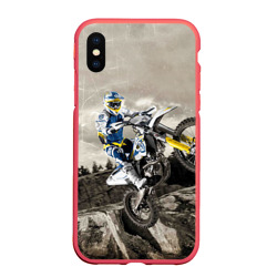 Чехол для iPhone XS Max матовый Husqvarna