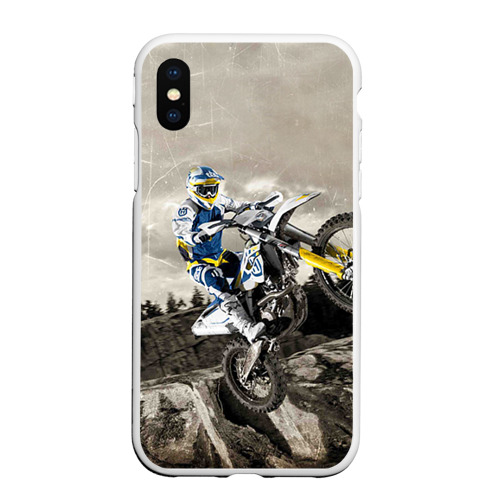 Чехол для iPhone XS Max матовый Husqvarna