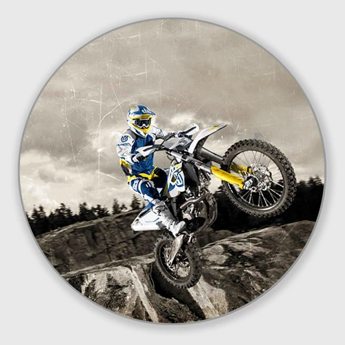 Круглый коврик для мышки Husqvarna