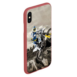 Чехол для iPhone XS Max матовый Husqvarna - фото 2