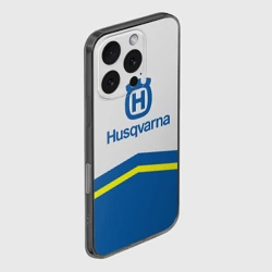 Чехол для iPhone 16 Pro силиконовый с защитой камеры Husqvarna - фото 2