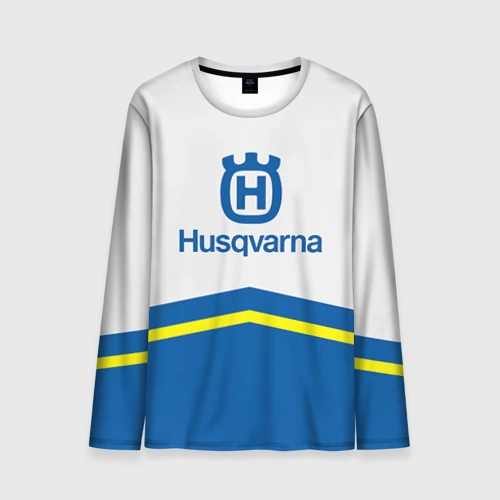 Мужской лонгслив 3D Husqvarna