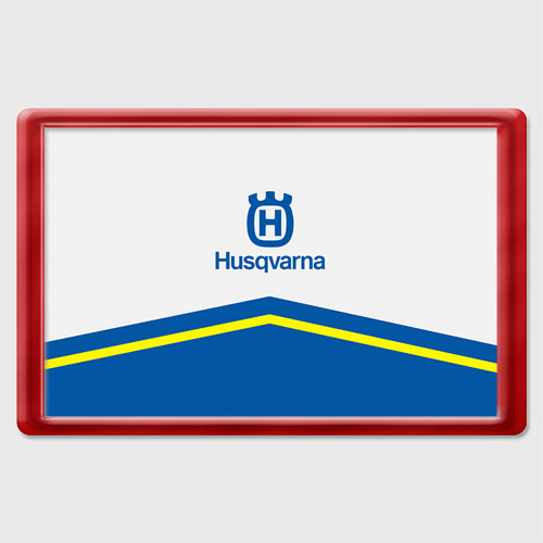 Магнит 45*70 Husqvarna, цвет красный