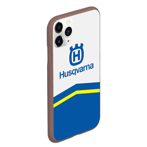 Чехол для iPhone 11 Pro Max матовый Husqvarna, цвет коричневый - фото 3